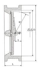 蝶形止回阀(DH77X-16)17